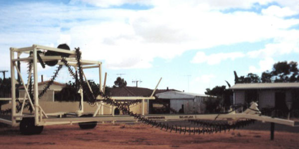 Chicken feed trailer designed for agricultural use